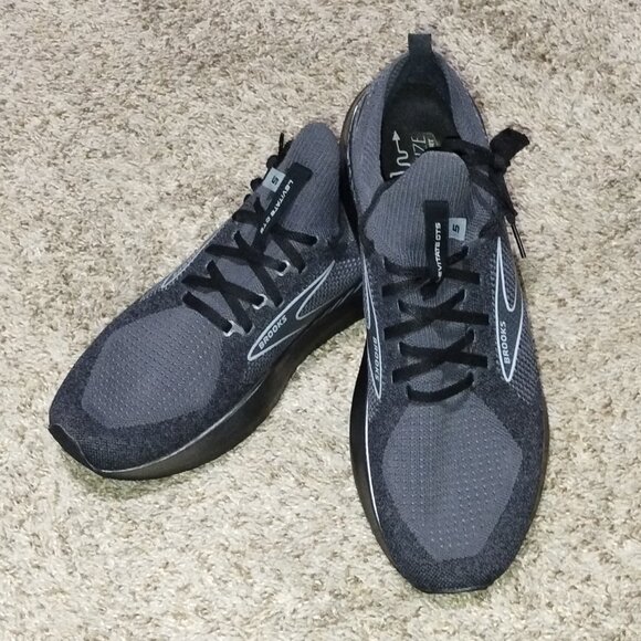 Men\'s Brooks Levitate GT5 STEALTHFIT Gray/Silver Shoes US 12/EUC/No Box. main image 6